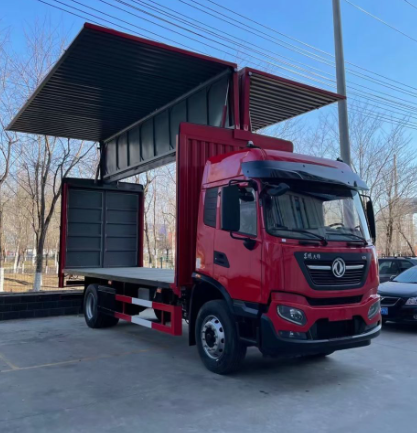 東風(fēng) 天龍?zhí)戾\ 冷藏車箱貨展翼平板高欄 國6